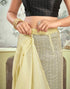 Sudathi Ready To Wear Cream Woven Silk Saree